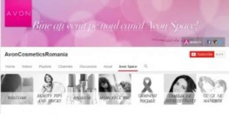 AVON lanseaza canalul YouTube Premium, premiera pentru un brand de beauty din Romania