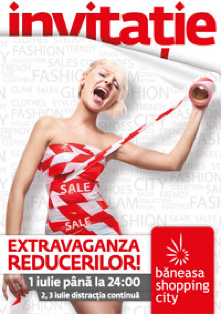 (P)Baneasa Shopping City te invita la cea mai fierbinte seara de vara: Extravaganza Reducerilor