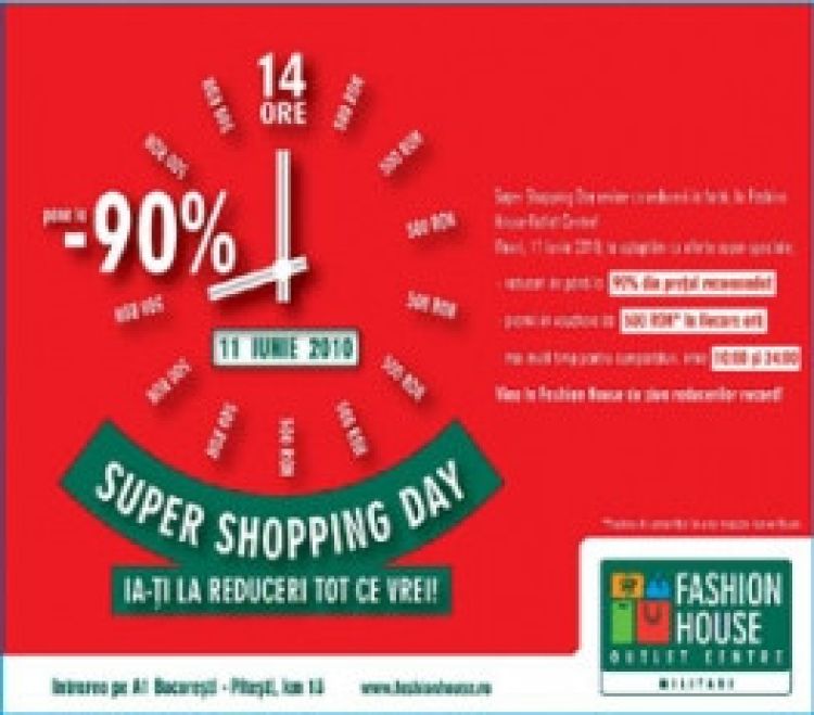 SUPER SHOPPING DAY: 14 ore de shopping si spectacol la Fashion House