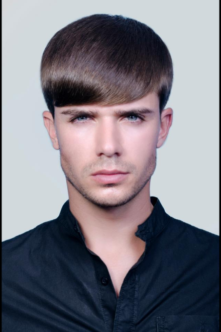 Lucian Busuioc, hairstyle